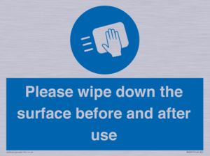 Please wipe down the surface before and after use